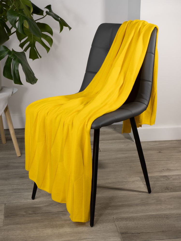 Плед Rombus, желтый — изображение 7