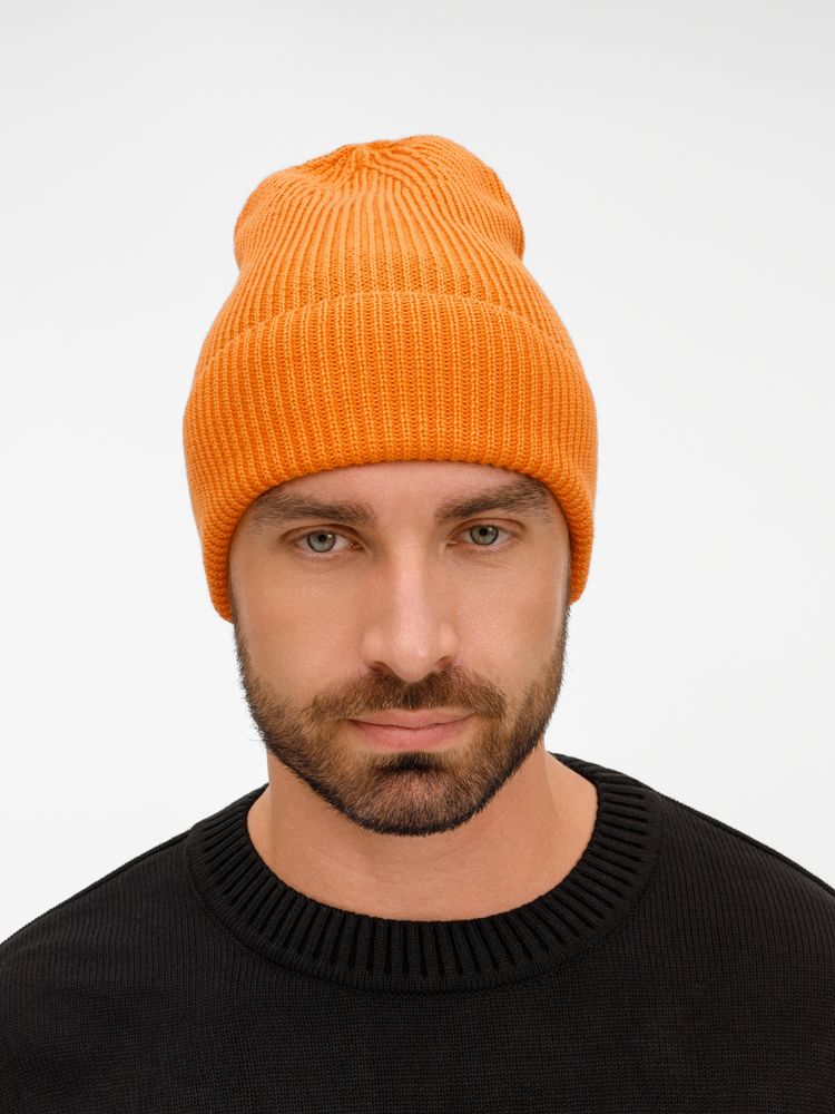 Шапка Nobilis Mono, оранжевая (абрикос) — изображение 5