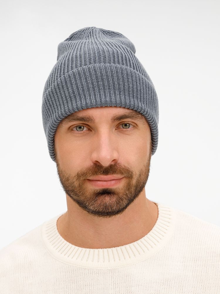 Шапка Nobilis Mono, серая (стальная) — изображение 5