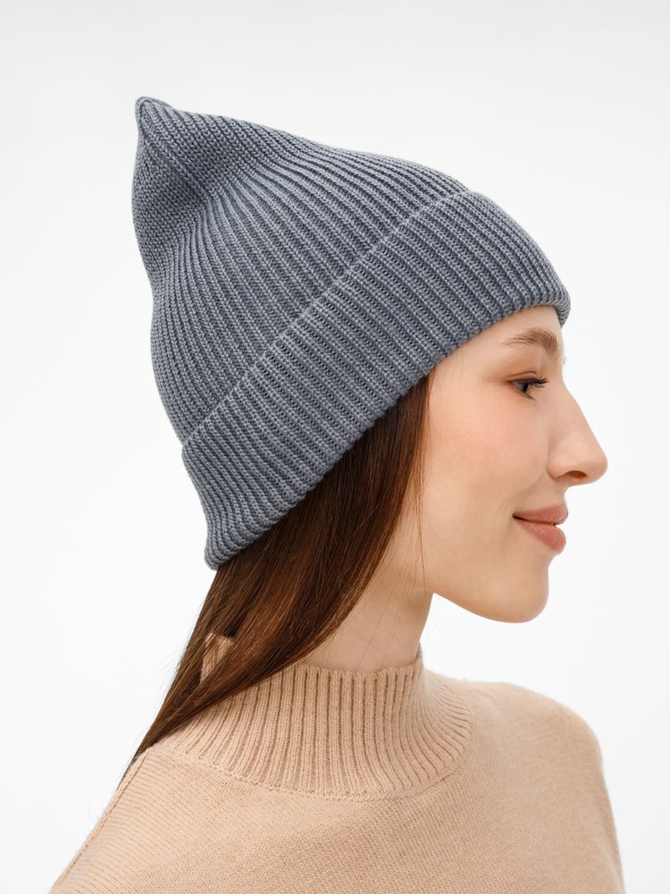 Шапка Nobilis Mono, серая (стальная) — изображение 8