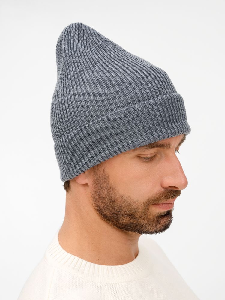 Шапка Nobilis Mono, серая (стальная) — изображение 6