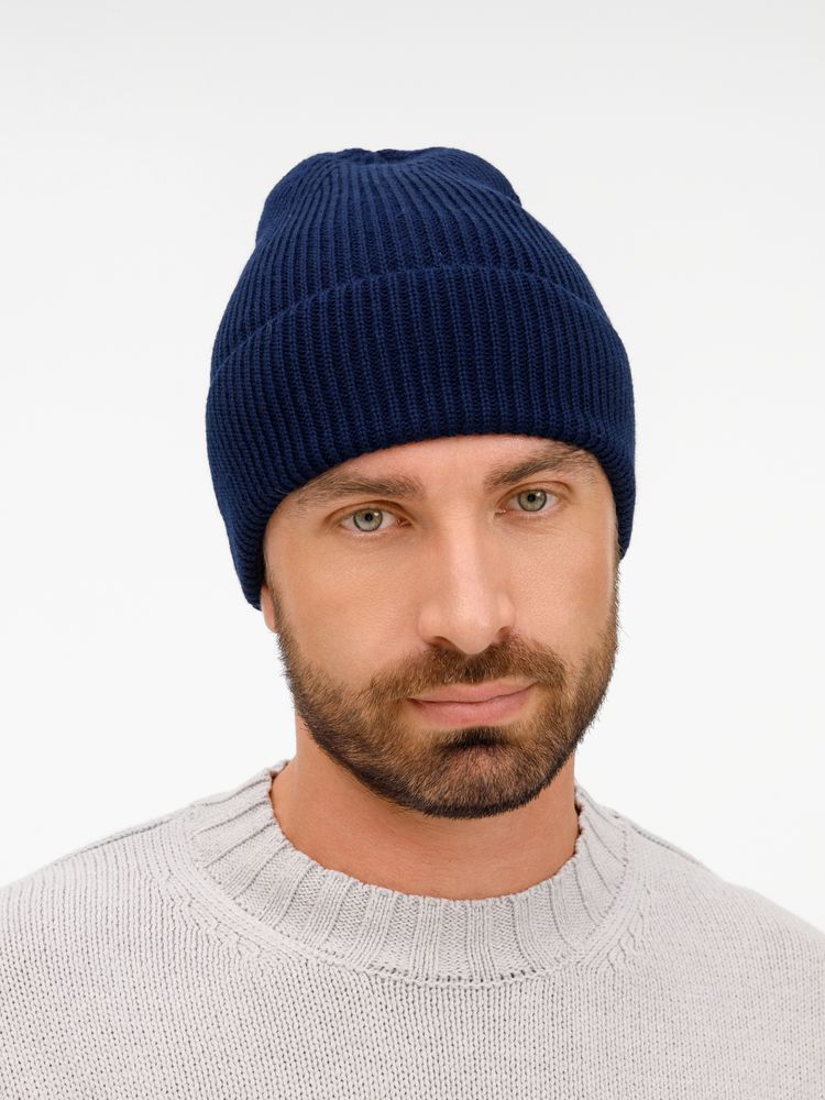 Шапка Nobilis Mono, темно-синяя — изображение 5