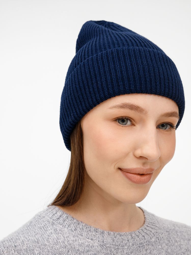 Шапка Nobilis Mono, темно-синяя — изображение 7