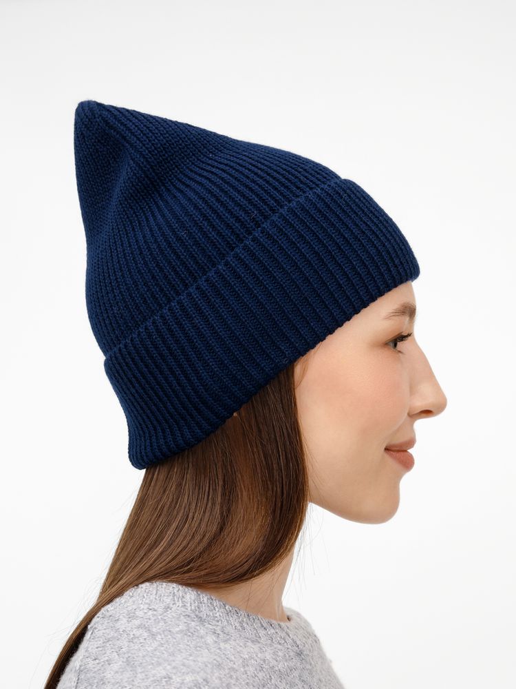 Шапка Nobilis Mono, темно-синяя — изображение 8