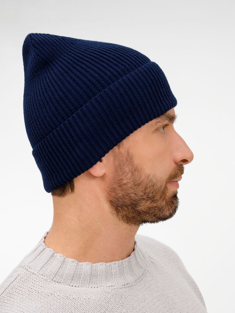 Шапка Nobilis Mono, темно-синяя — изображение 6