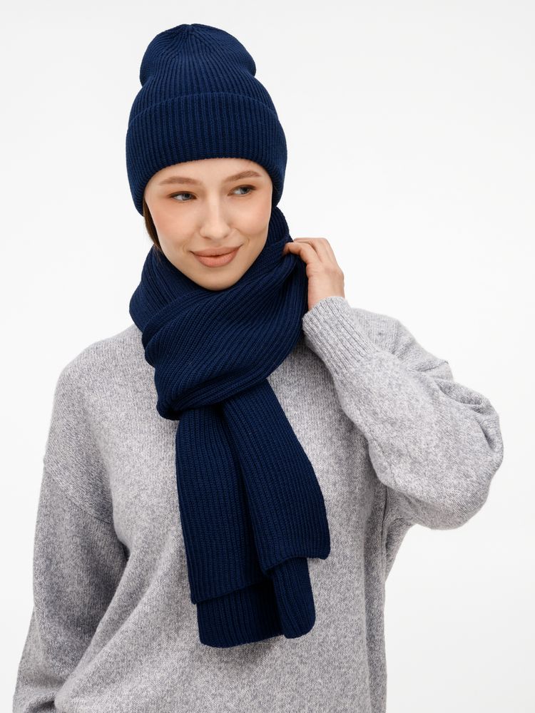 Шапка Nobilis Mono, темно-синяя — изображение 9