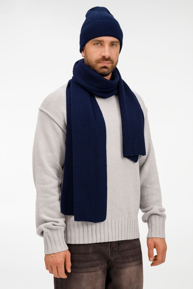 Шапка Nobilis Mono, темно-синяя — изображение 10