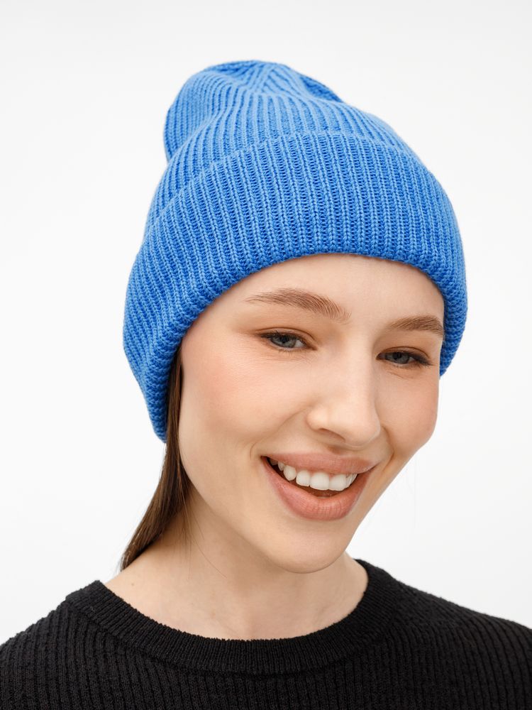 Шапка Nobilis Mono, синяя (аква) — изображение 7