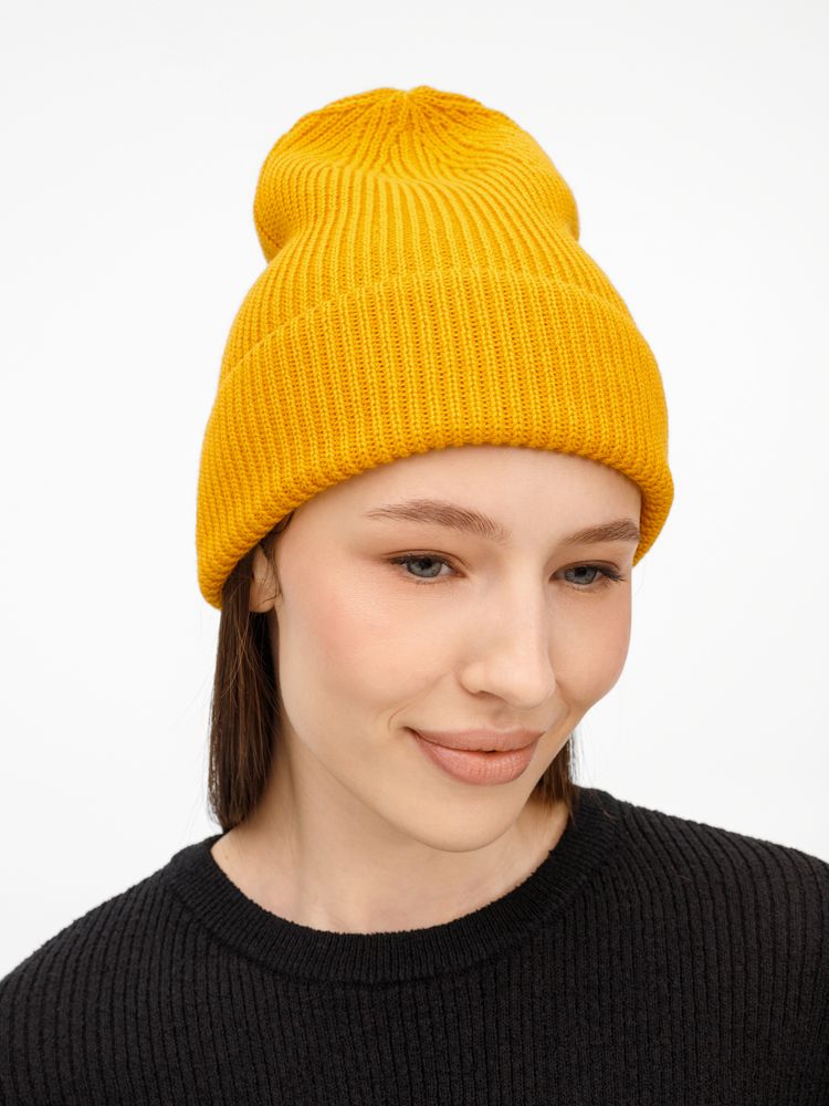 Шапка Nobilis Mono, желтая (медовая) — изображение 7