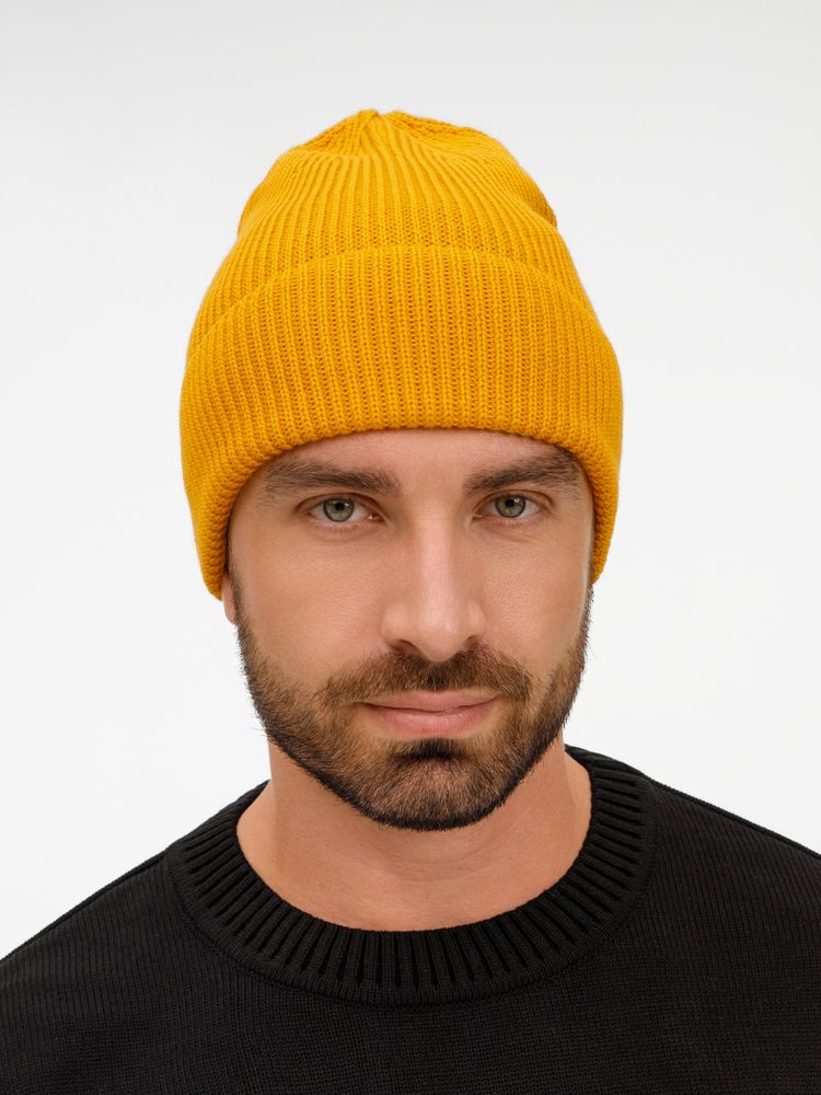 Шапка Nobilis Mono, желтая (медовая) — изображение 5