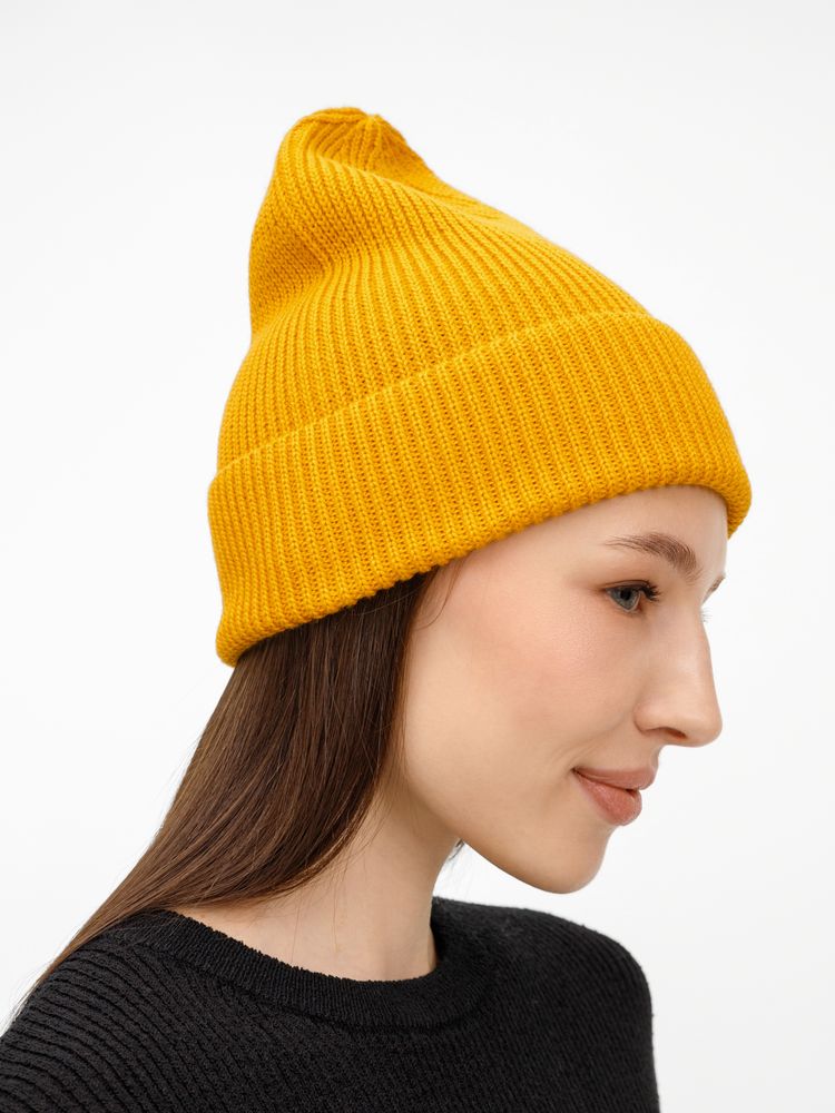 Шапка Nobilis Mono, желтая (медовая) — изображение 8