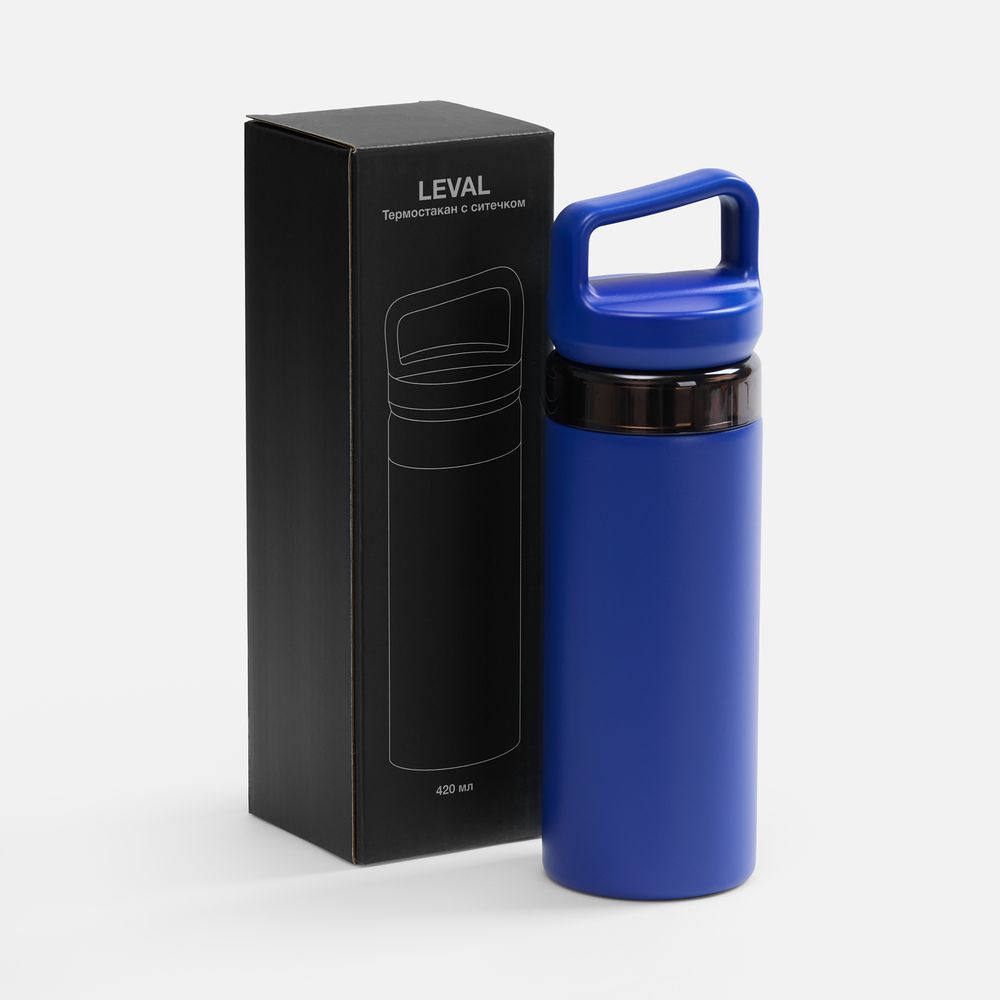 Термостакан Leval с ситечком, синий — изображение 6