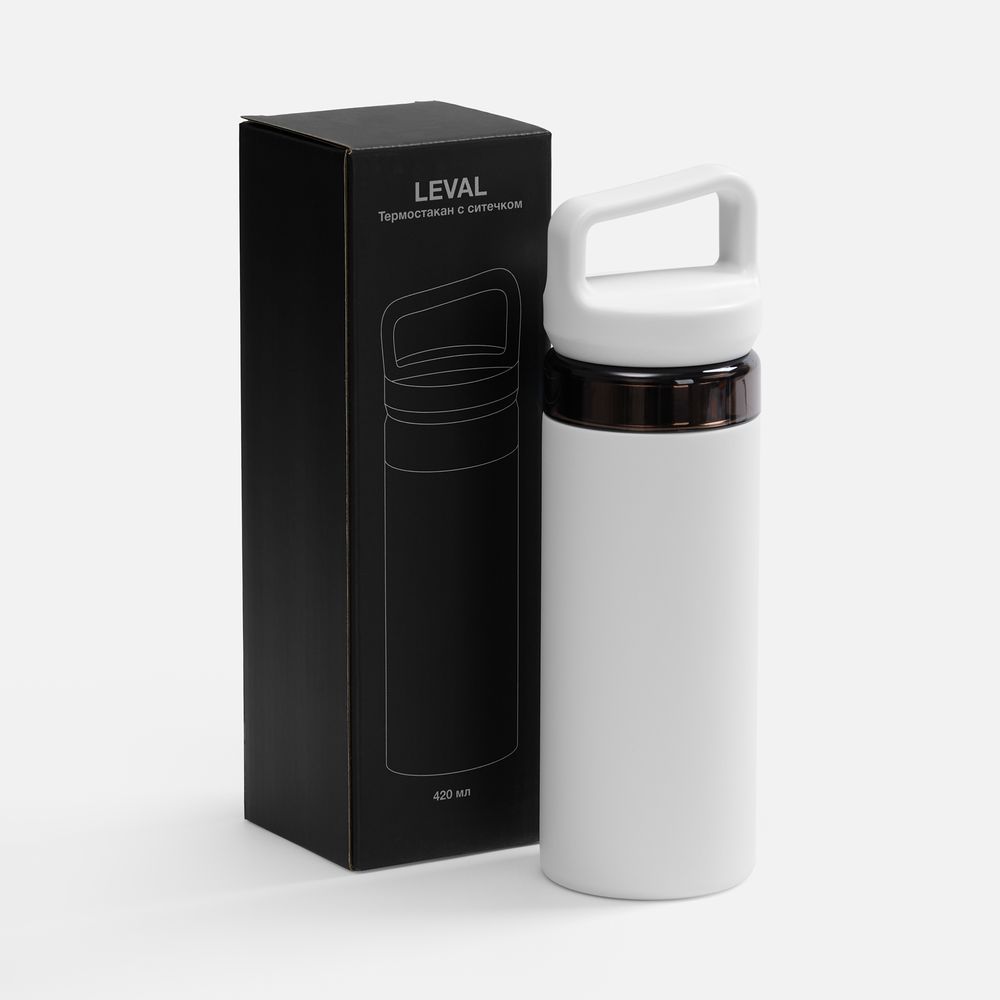 Термостакан Leval с ситечком, белый — изображение 6