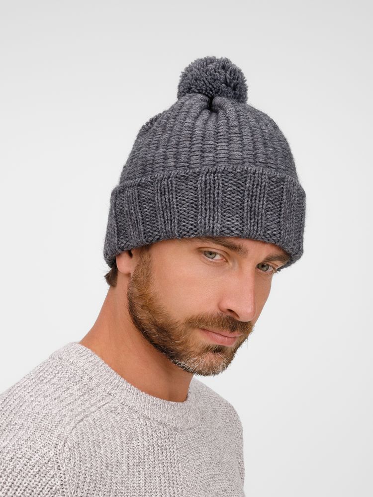 Шапка Frissonelle, серый меланж — изображение 5