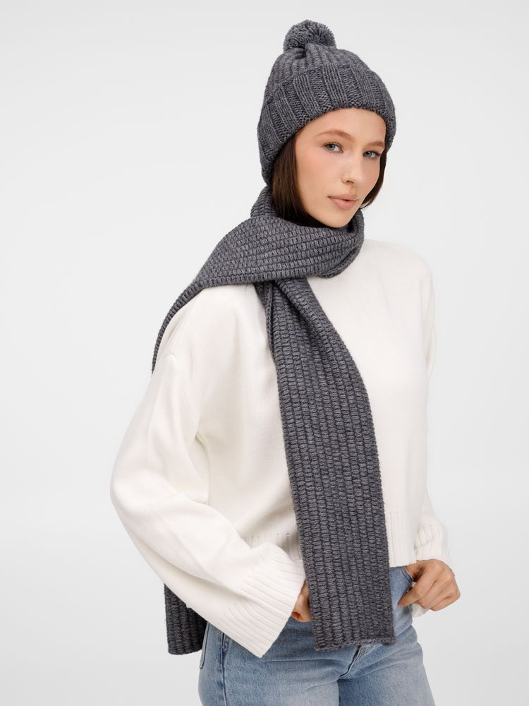 Шапка Frissonelle, серый меланж — изображение 7