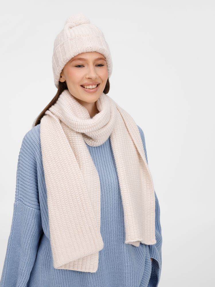 Шарф Frissonelle, жемчужно-белый — изображение 9