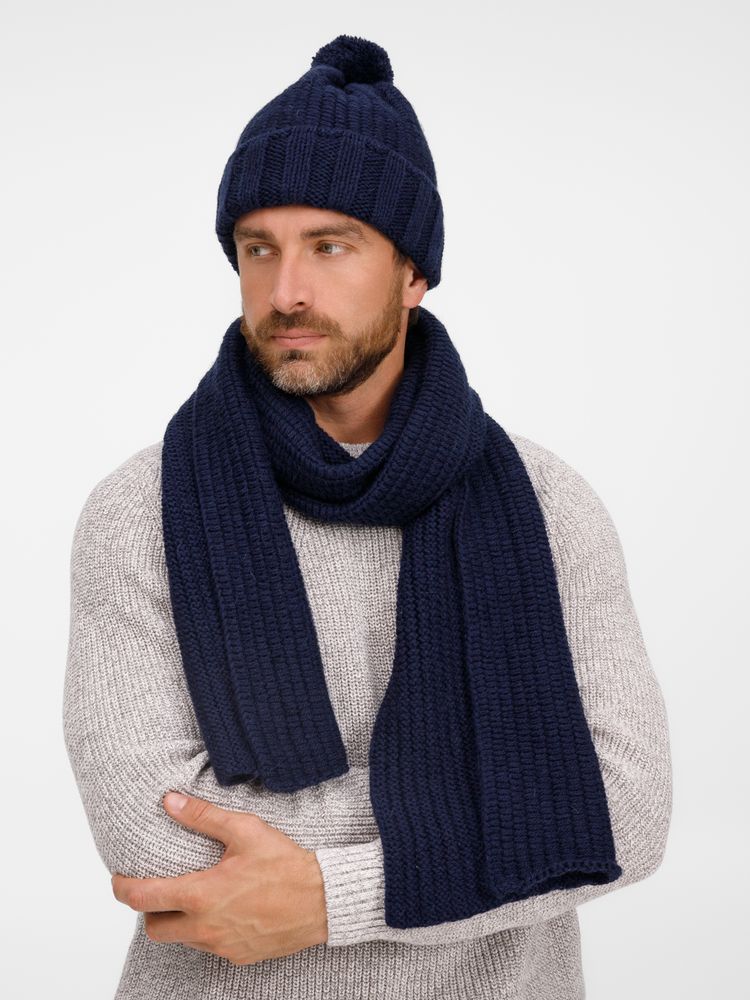 Шарф Frissonelle, темно-синий — изображение 9