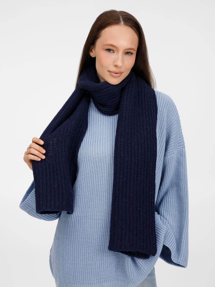 Шарф Frissonelle, темно-синий — изображение 7