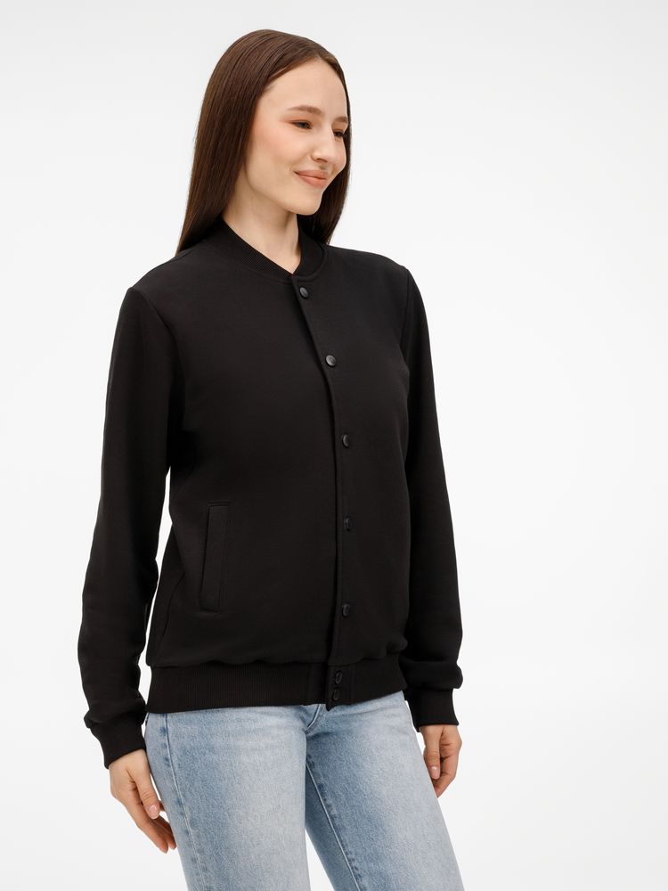 Бомбер унисекс Nuppu, черный — изображение 10