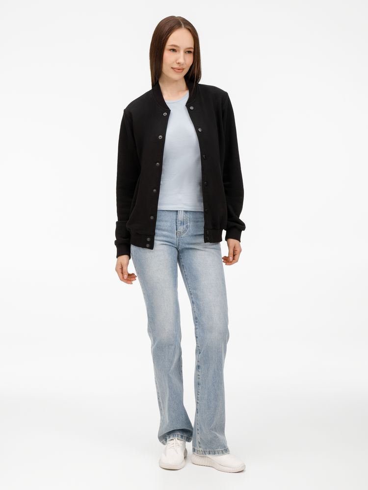 Бомбер унисекс Nuppu, черный — изображение 14