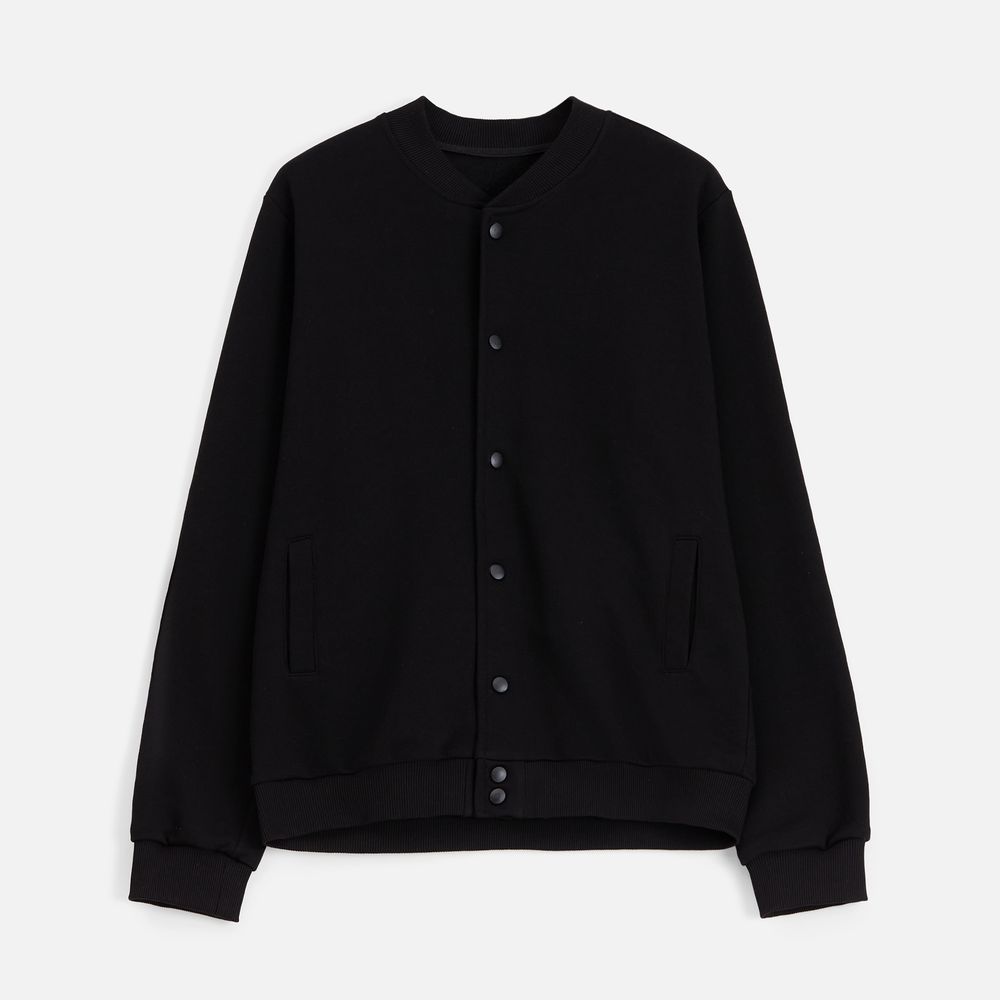 Бомбер унисекс Nuppu, черный — изображение 3