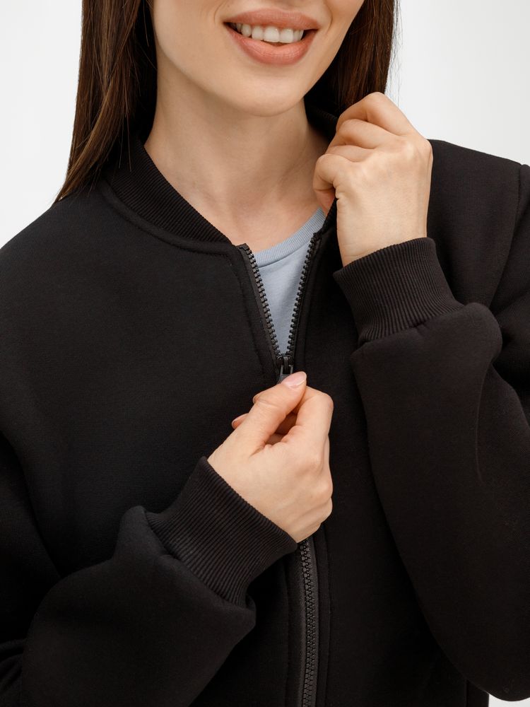 Бомбер унисекс Estado, черный — изображение 11