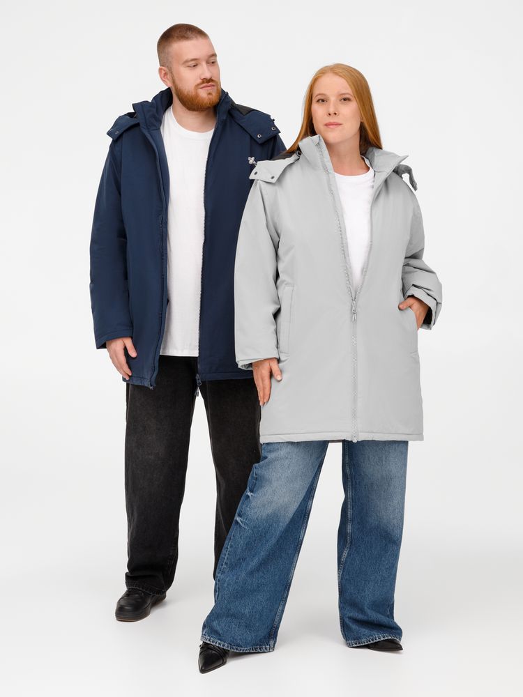 Куртка-парка унисекс Sfera, светло-серая — изображение 22