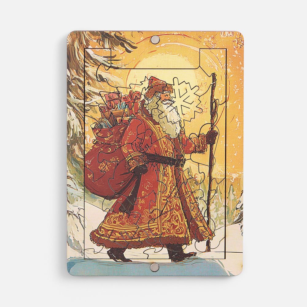 Пазл фигурный «Дед Мороз» — изображение 3