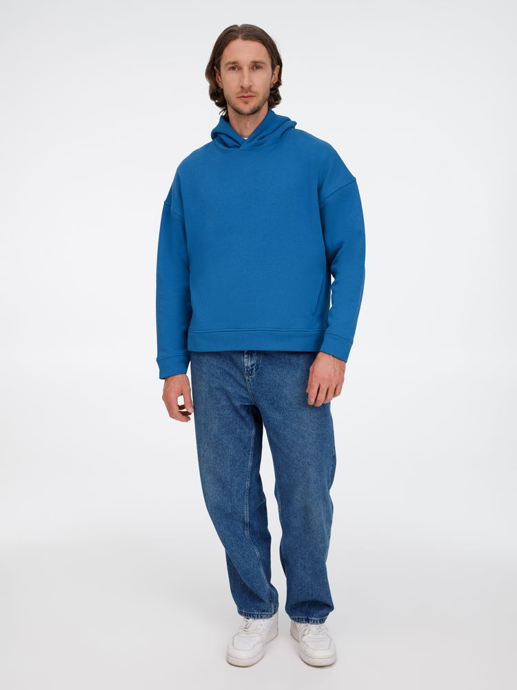 Худи оверсайз унисекс Tolla, синее (джинс) — изображение 16