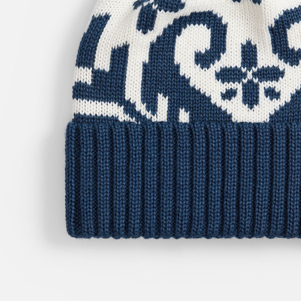 Шапка Wintertude, синяя с белым — изображение 3