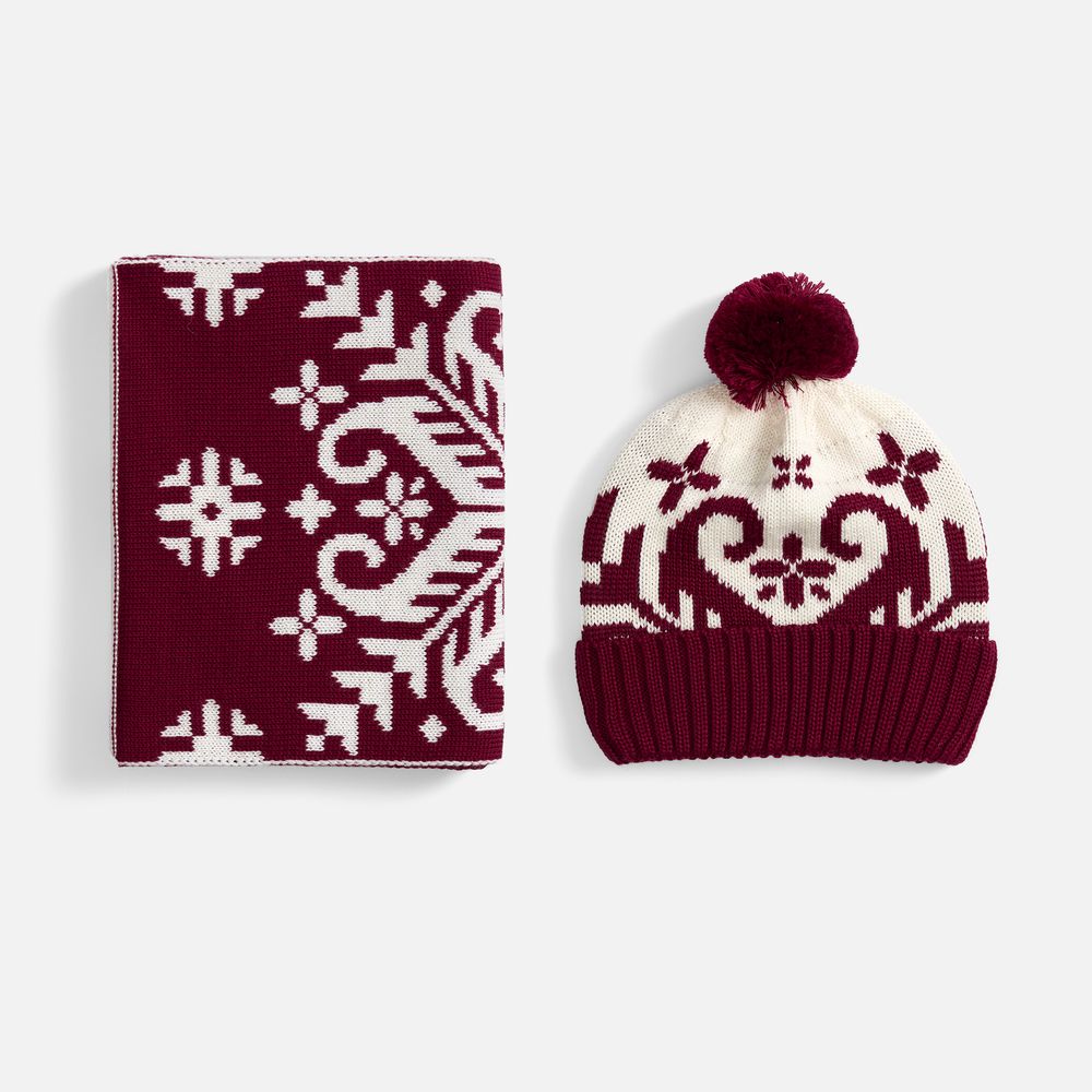 Шапка Wintertude, красная с белым — изображение 4