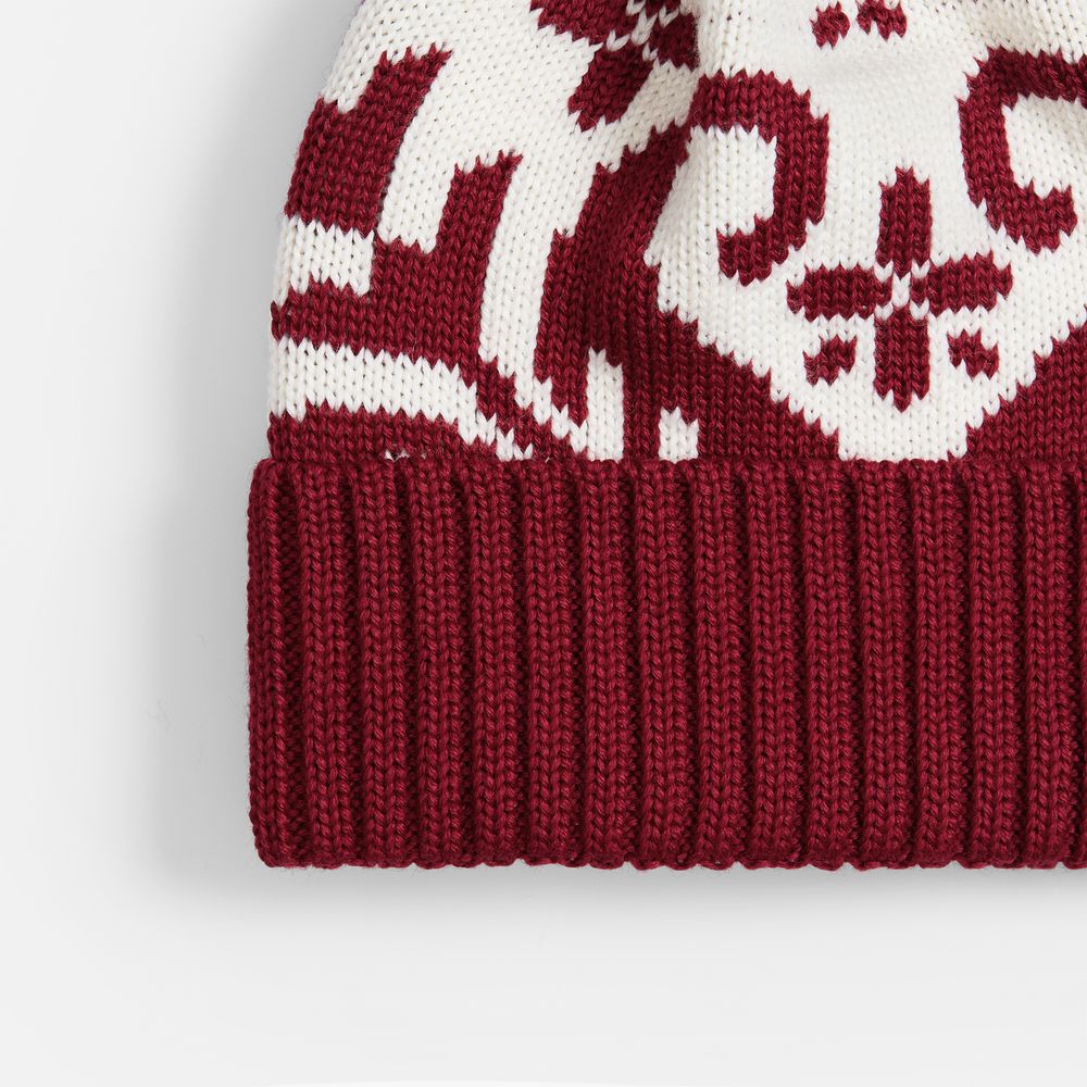 Шапка Wintertude, красная с белым — изображение 3