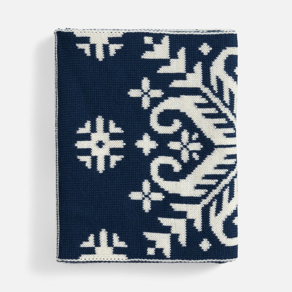 Шарф Wintertude L, синий с белым — изображение 4