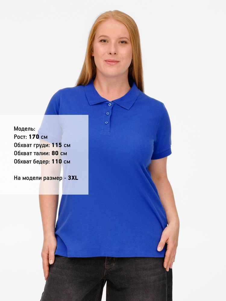 Рубашка поло женская Virma Lady, ярко-синяя — изображение 10