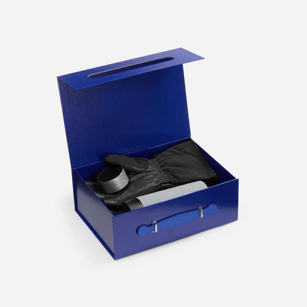 Коробка складная Holdfold, M, синяя — изображение 3