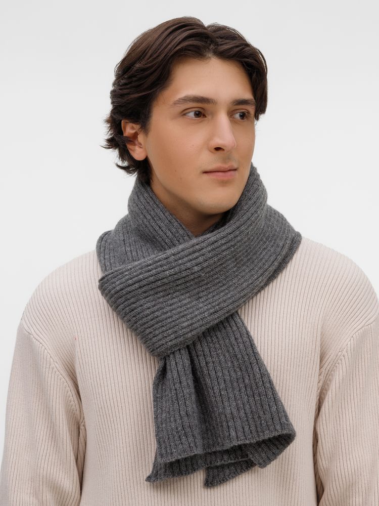 Шарф Laconi, темно-серый меланж — изображение 7