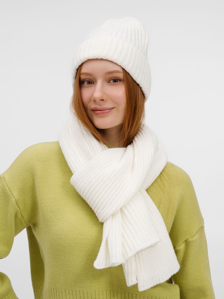 Шарф Laconi, молочно-белый — изображение 8