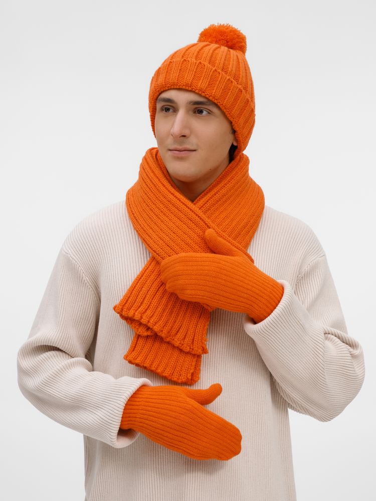 Шарф HappyGo, оранжевый — изображение 7