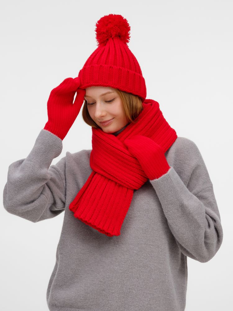 Шарф HappyGo, красный — изображение 7