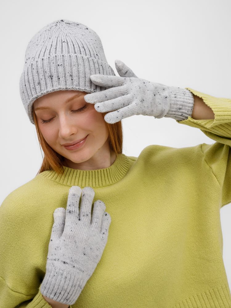 Перчатки сенсорные Spotti Senso, светло-серые — изображение 5