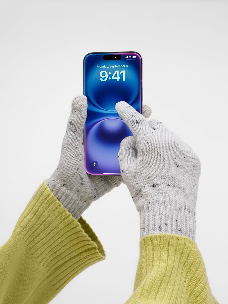 Перчатки сенсорные Spotti Senso, светло-серые — изображение 4