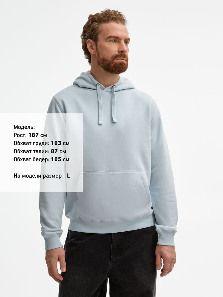 Толстовка унисекс Spencer, голубая — изображение 8