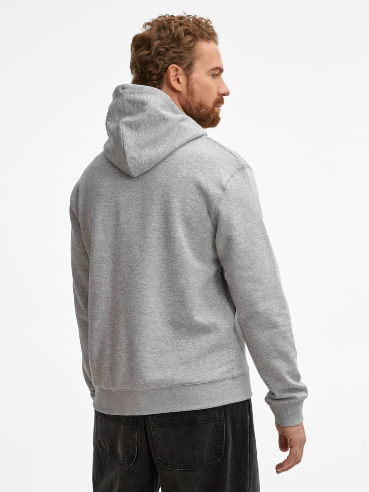 Толстовка унисекс Spencer, серый меланж — изображение 11