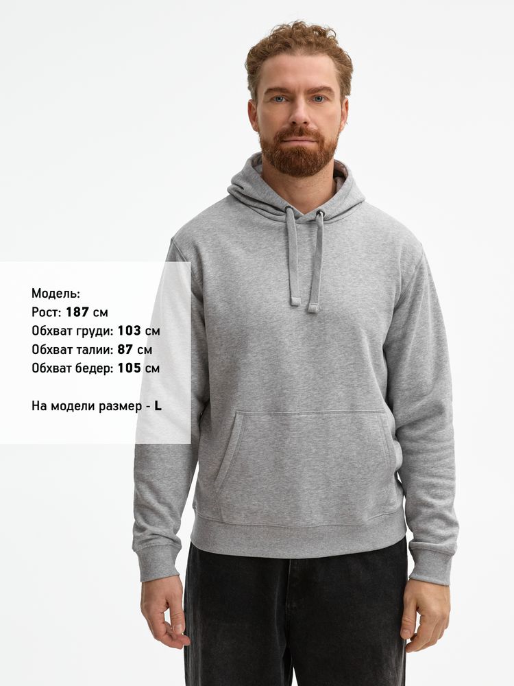 Толстовка унисекс Spencer, серый меланж — изображение 8