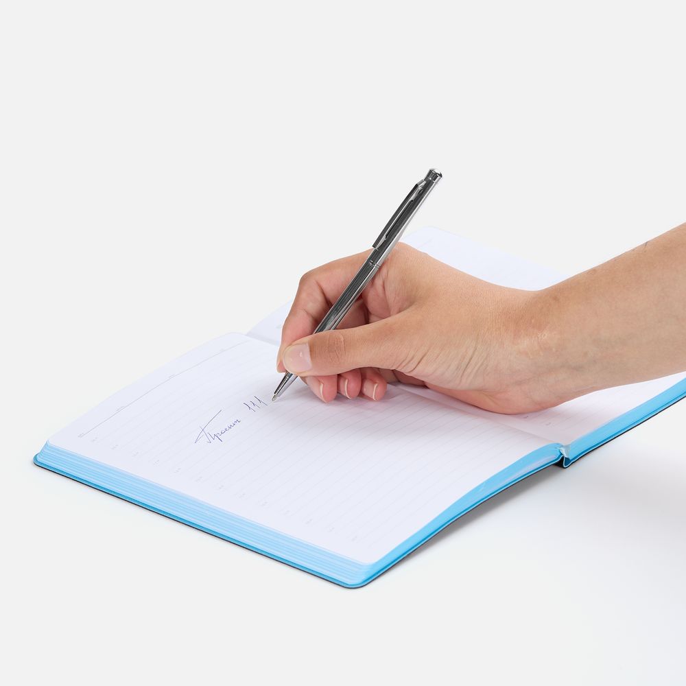 Ручка шариковая Hotel Ferra, серебристая — изображение 5