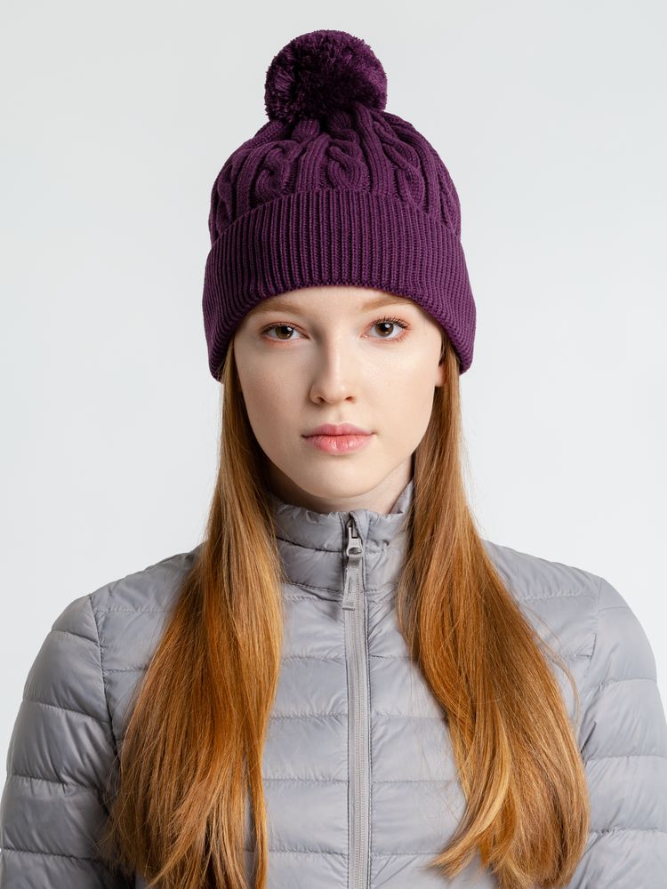 Шапка Heat Trick, баклажановая — изображение 6