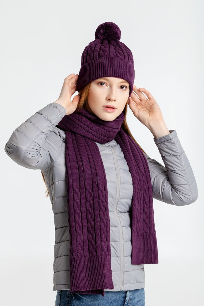 Шарф Heat Trick, баклажановый — изображение 7