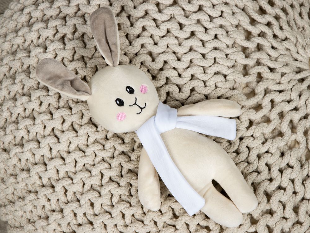 Мягкая игрушка Beastie Toys, заяц с белым шарфом — изображение 9