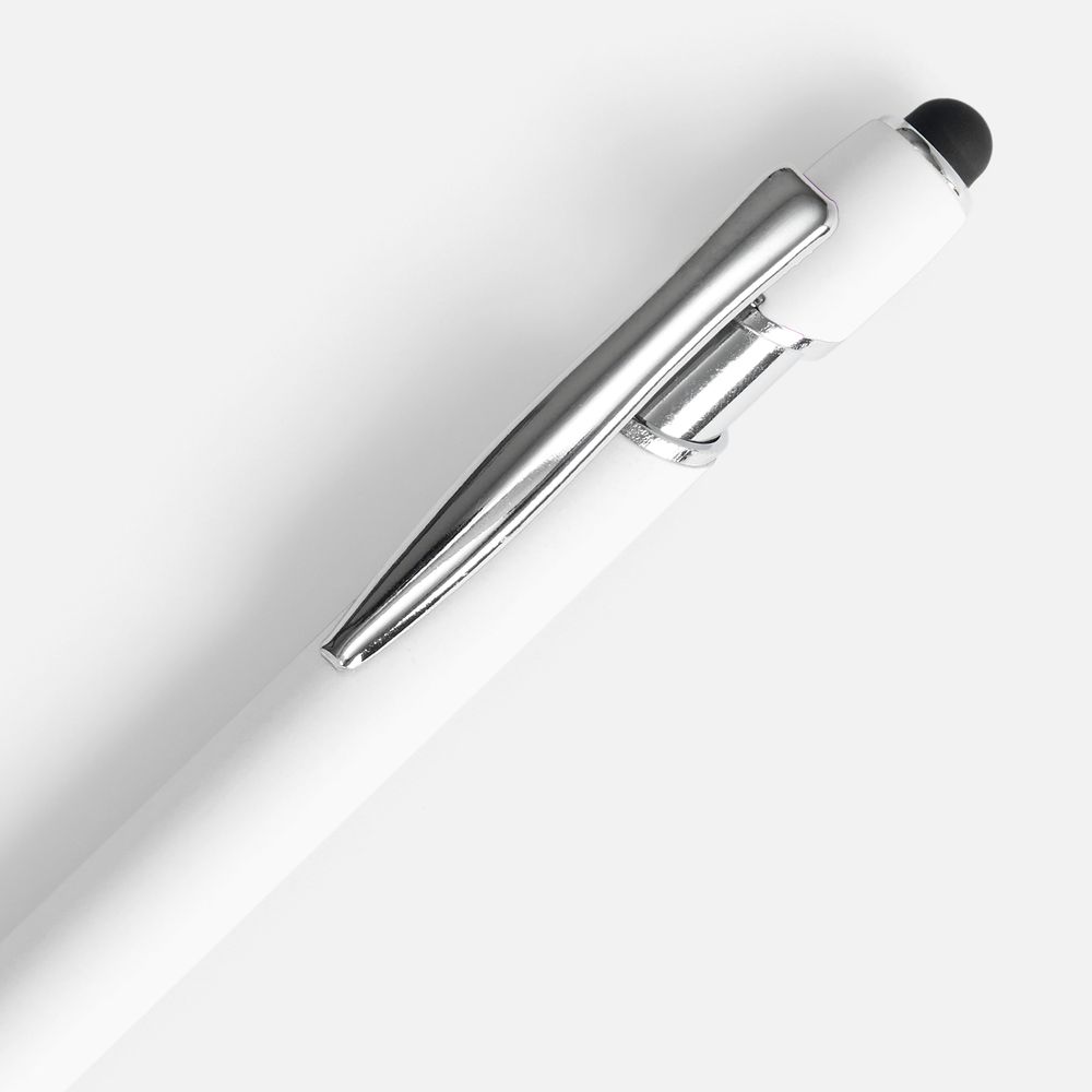 Ручка шариковая Pointer Soft Touch со стилусом, белая — изображение 4