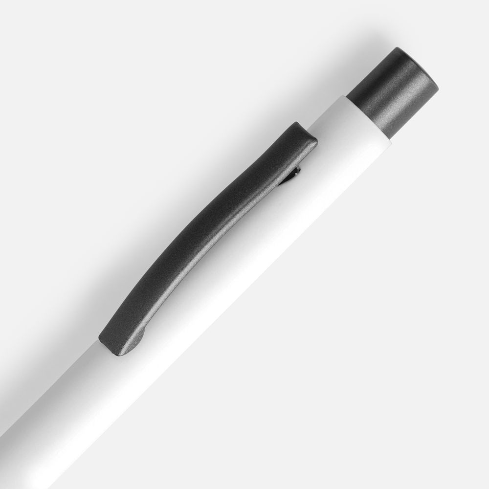 Ручка шариковая Atento Soft Touch, белая — изображение 4